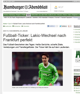 Der Neue: Srdan Lakic. (Screenshoit: Hamburger Abendblatt)